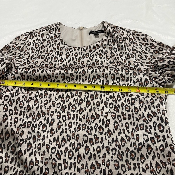 Banana Republic Metallic Leopard Print Dress Size 12 - Picture 9 of 12